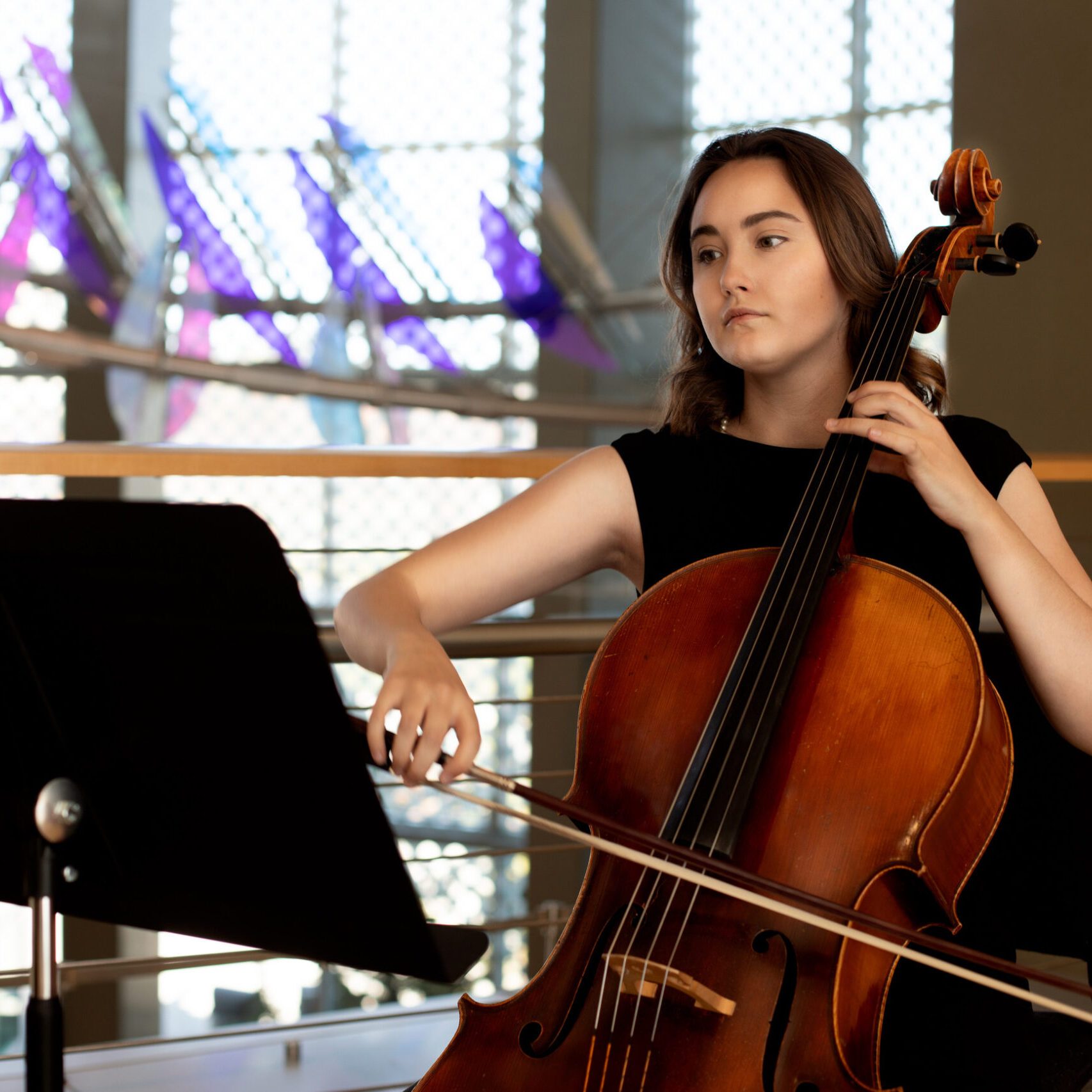 cellist horizontal